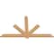 Ekena Millwork Kennewick Timber Gable Bracket, Western Red Cedar, 84"W x 49"H x 1 1/2"D x 5 1/2"F, 14/12 Pitch GBW084X49X0206KEN00SWR - alternate 3
